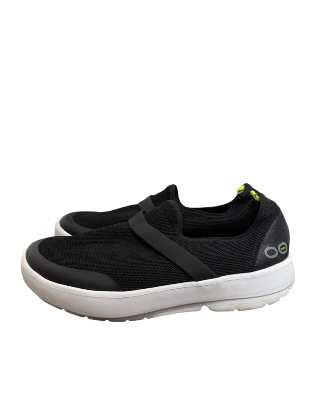 Oofos Womens Size 11 OOmg Low Slip-On Shoes Black Comfort Recovery - Picture 1 of 9